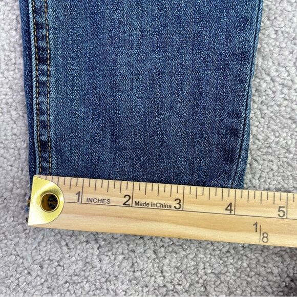 Rag & Bone Jeans Women's 26 Blue Skinny Low Rise Dark Denim Stretch Distressed - Picture 12 of 12